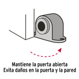 Tope para Puerta Magnético, Acabado Cromo, Hermex
