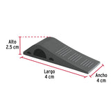 Cuña Tope de Caucho Sintético para Puerta de 12 cm, Hermex