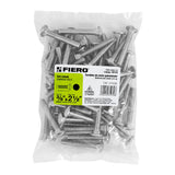 Bolsa con 50 Tornillos 3/8' X 2-1/2' Tipo Coche, Fiero