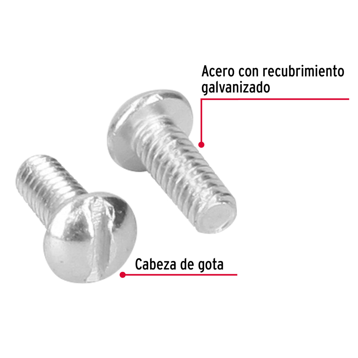 Bolsa con 150 Tornillos 1/4' X 5/8' Tipo Estufa, Fiero