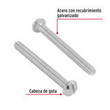 Bolsa con 350 Tornillos 1/8' X 1-1/4' Tipo Estufa, Fiero