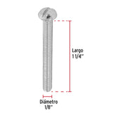 Bolsa con 350 Tornillos 1/8' X 1-1/4' Tipo Estufa, Fiero