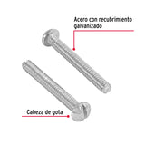 Bolsa con 400 Tornillos 1/8' X 1' Tipo Estufa, Fiero