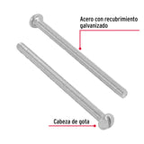 Bolsa con 250 Tornillos 1/8' X 2' Tipo Estufa, Fiero