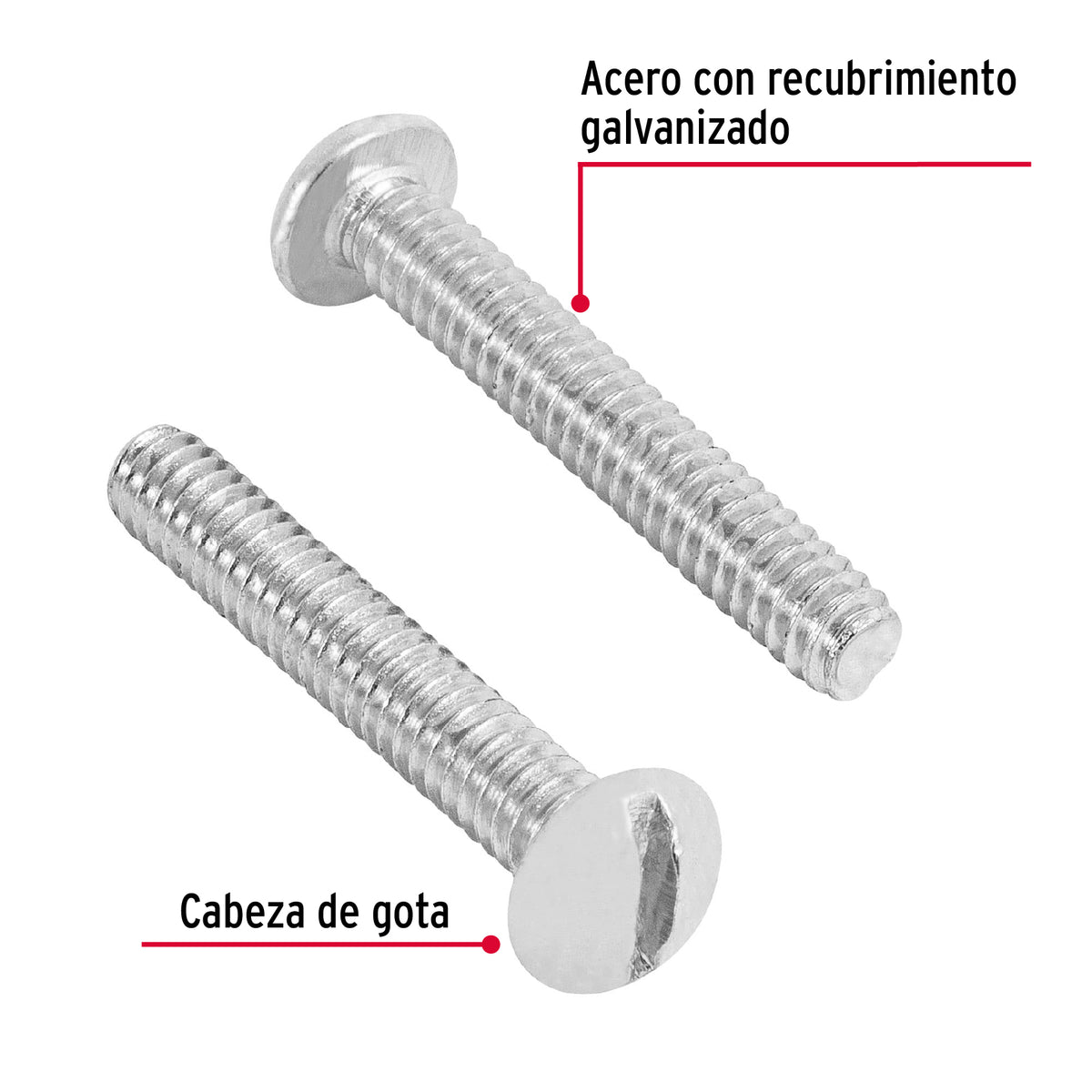 Bolsa con 150 Tornillos 3/16' X 1-1/4' Tipo Estufa, Fiero