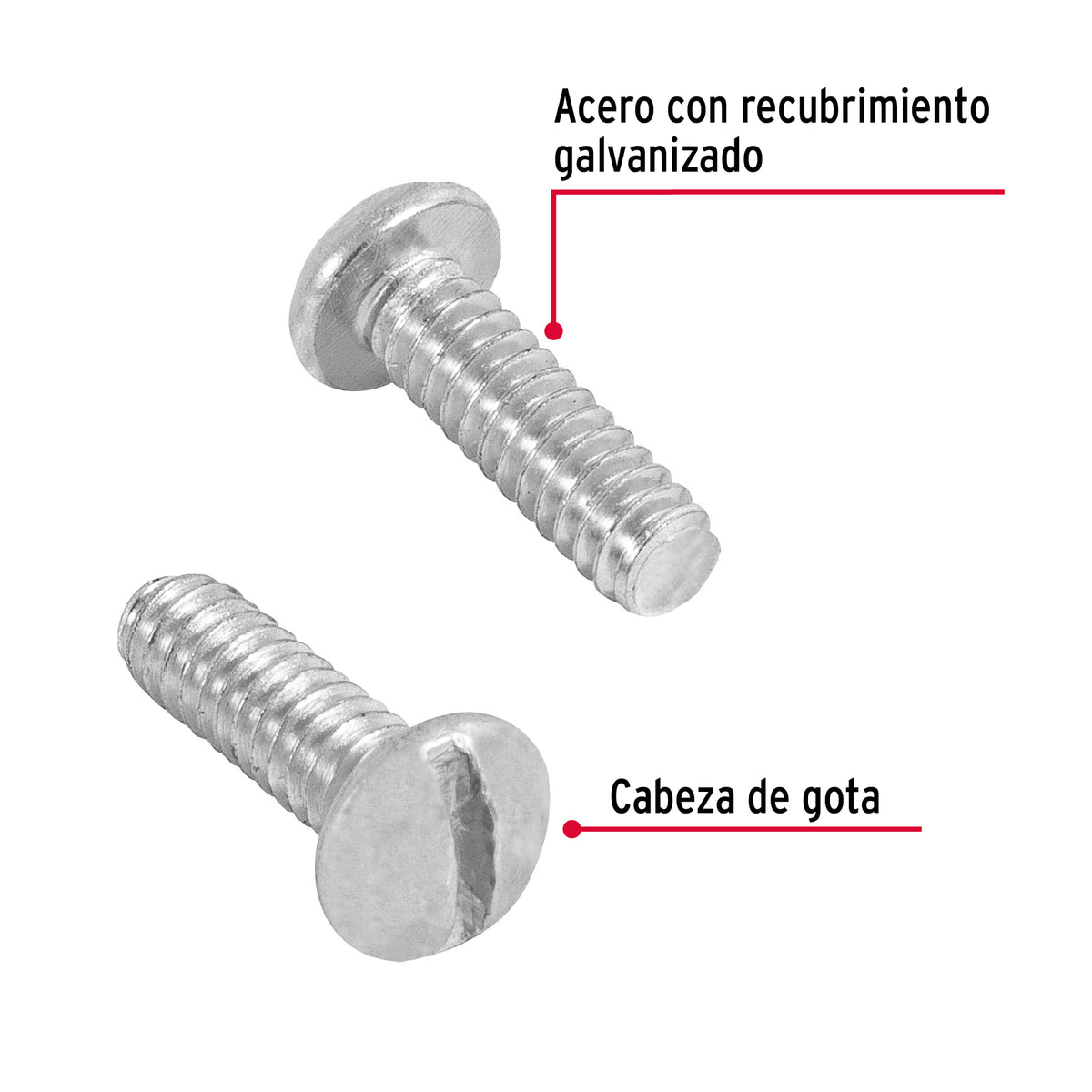Bolsa con 250 Tornillos 3/16' X 5/8' Tipo Estufa, Fiero