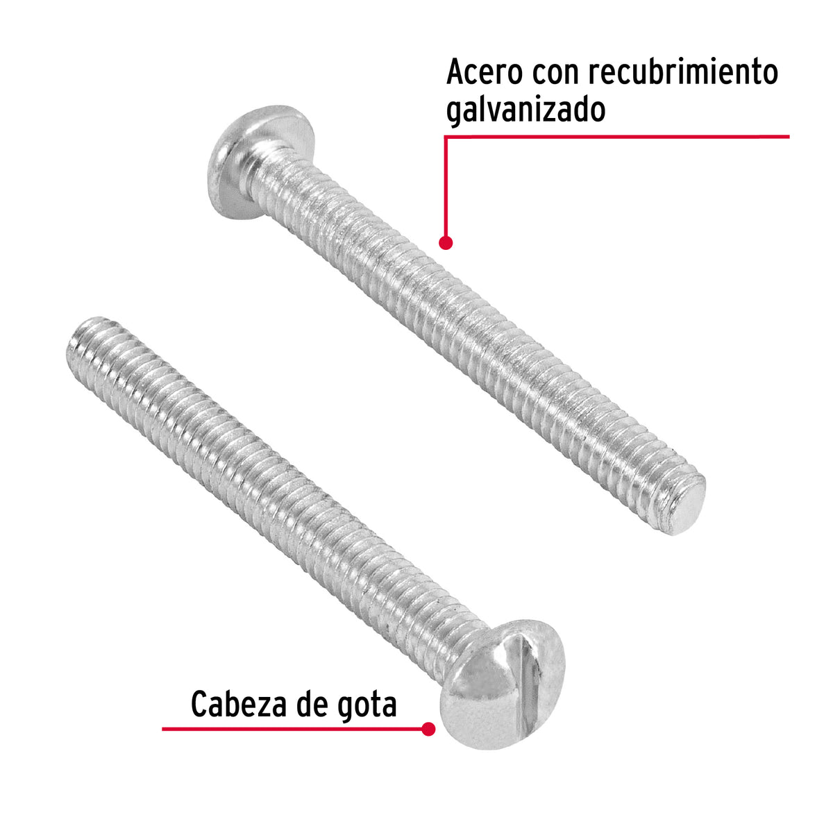 Bolsa con 200 Tornillos 5/32' X 1-1/2' Tipo Estufa, Fiero