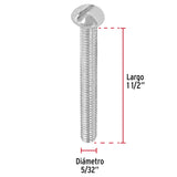 Bolsa con 200 Tornillos 5/32' X 1-1/2' Tipo Estufa, Fiero