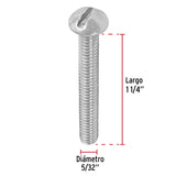 Bolsa con 250 Tornillos 5/32' X 1-1/4' Tipo Estufa, Fiero