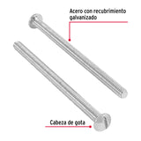 Bolsa con 150 Tornillos 5/32' X 2-1/2' Tipo Estufa, Fiero