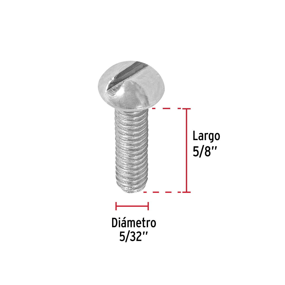 Bolsa con 400 Tornillos 5/32' X 5/8' Tipo Estufa, Fiero
