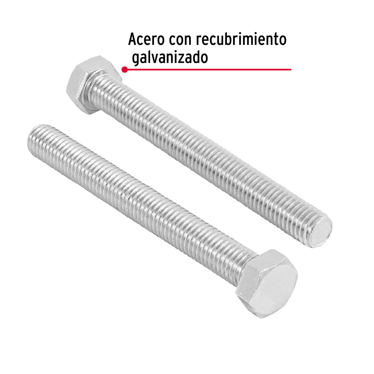 Bolsa con 10 Tornillos 1/2' X 4-1/2' Tipo Máquina, Fiero