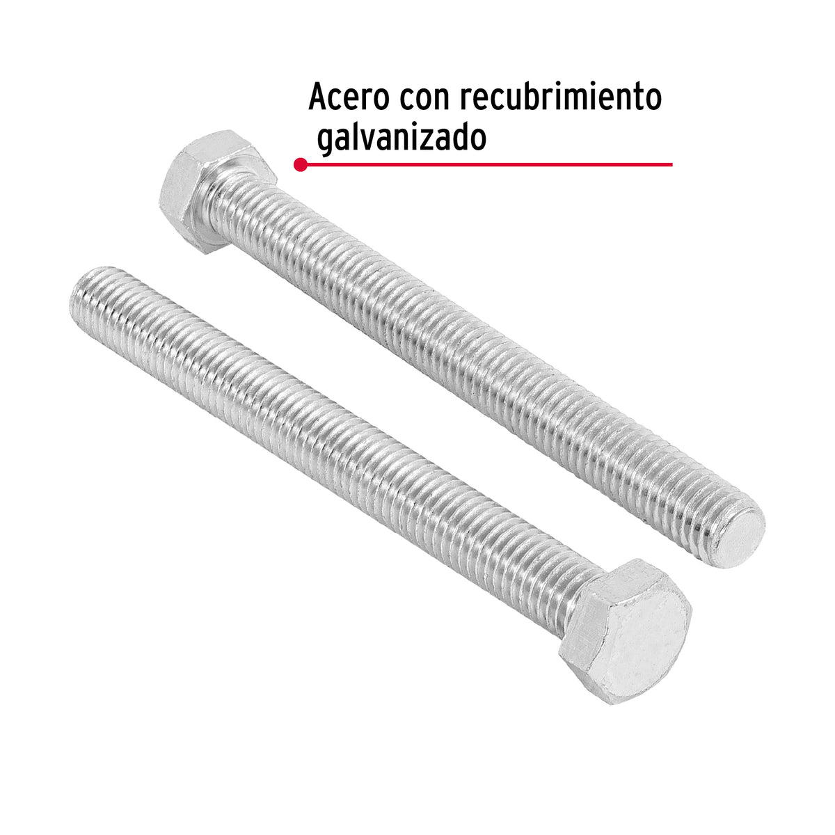 Bolsa con 10 Tornillos 1/2' X 5' Tipo Máquina, Fiero