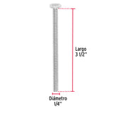 Bolsa con 30 Tornillos 1/4' X 3-1/2' Tipo Máquina, Fiero