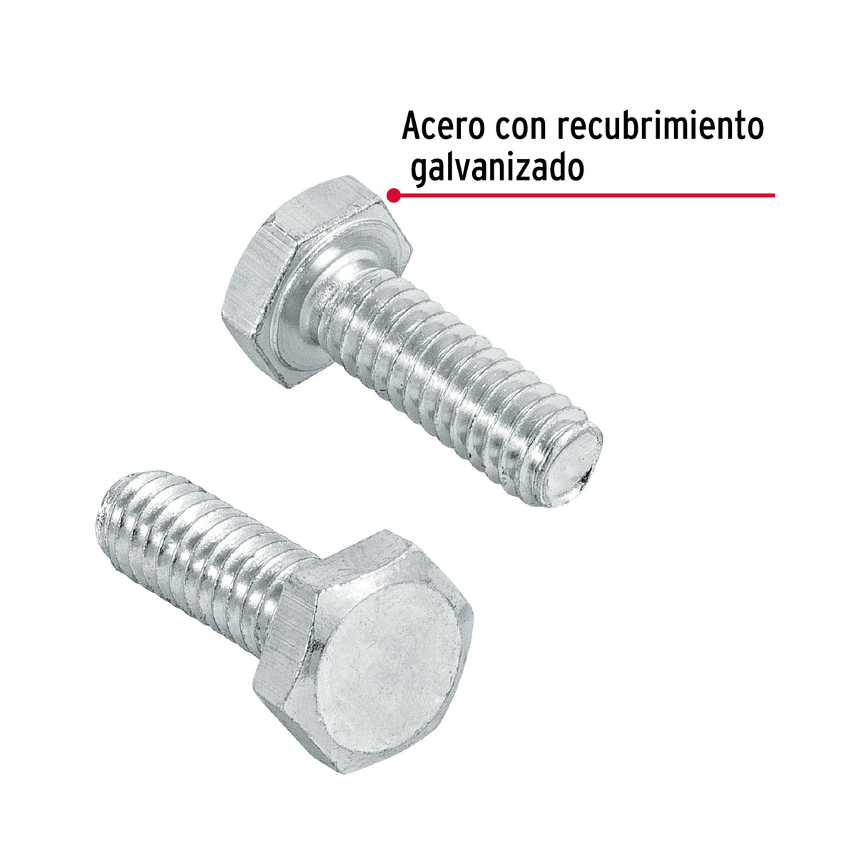 Bolsa con 100 Tornillos 1/4' X 3/4' Tipo Máquina, Fiero