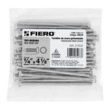 Bolsa con 25 Tornillos 1/4' X 4-1/2' Tipo Máquina, Fiero