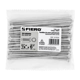Bolsa con 20 Tornillos 1/4' X 6' Tipo Máquina, Fiero