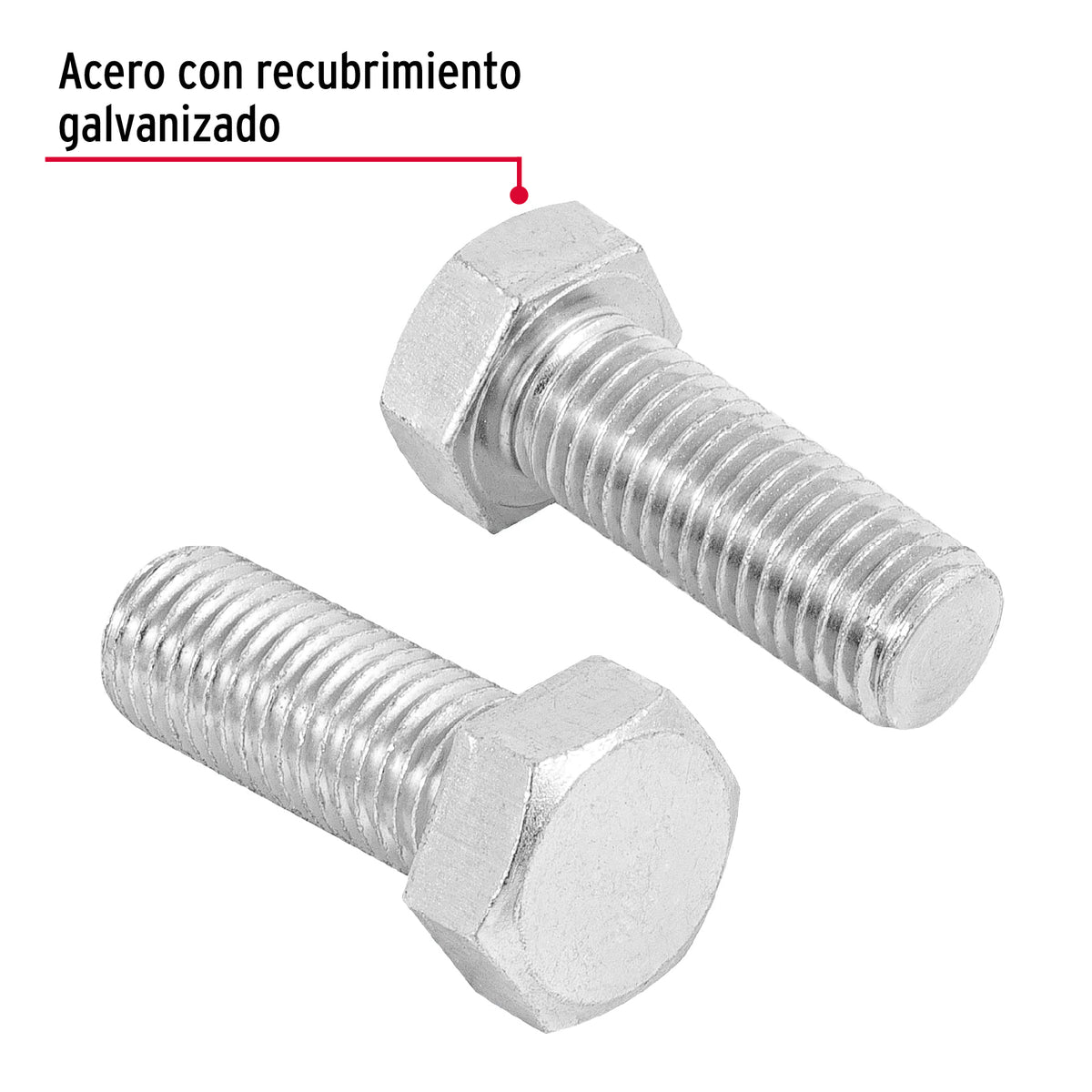 Bolsa con 6 Tornillos 3/4' X 2' Tipo Máquina, Fiero