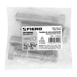 Bolsa con 4 Tornillos 3/4' X 3-1/2' Tipo Máquina, Fiero