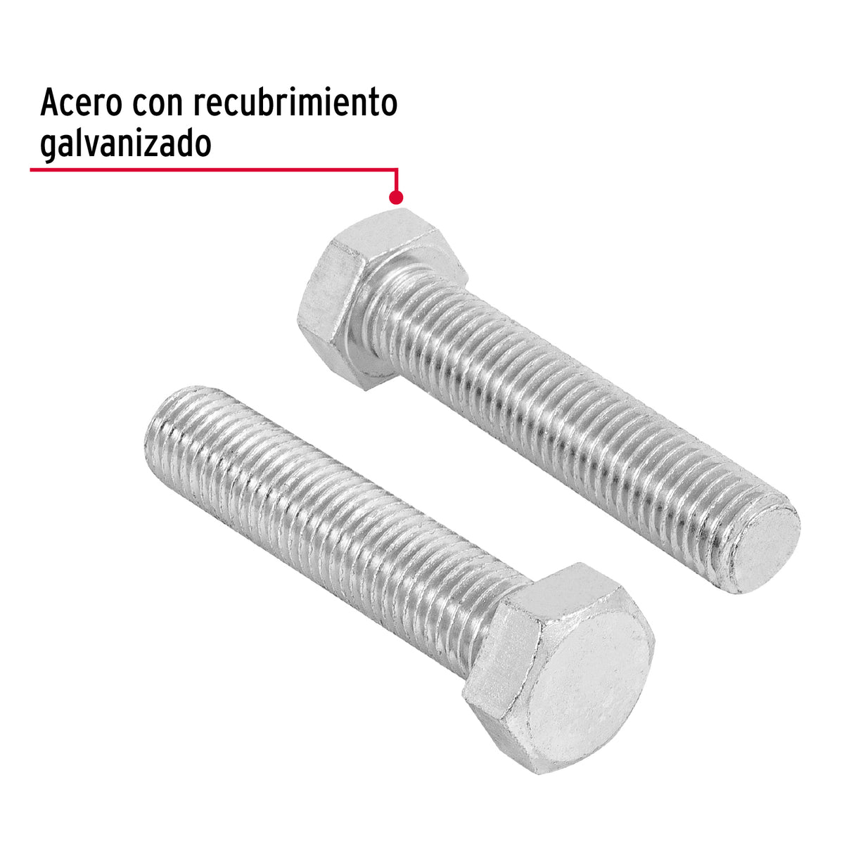 Bolsa con 4 Tornillos 3/4' X 3-1/2' Tipo Máquina, Fiero
