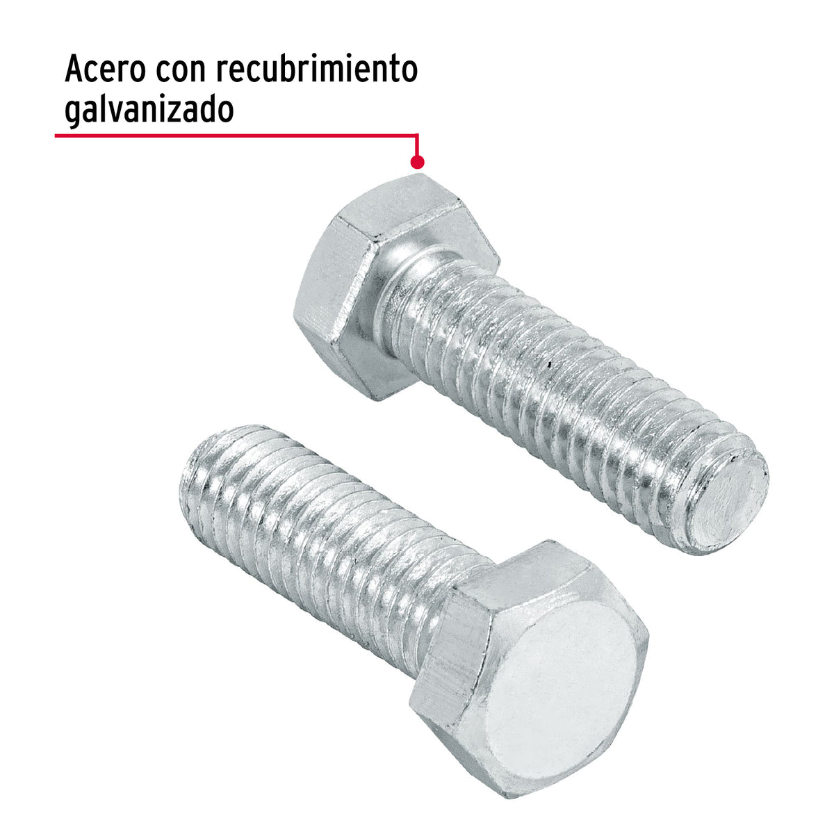 Bolsa con 40 Tornillos 3/8' X 1-1/4' Tipo Máquina, Fiero