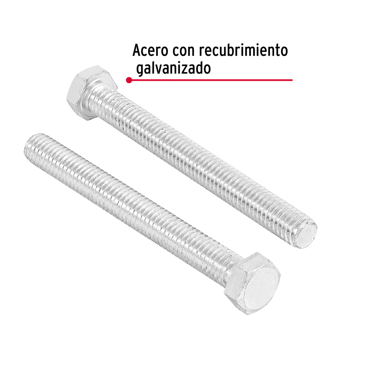 Bolsa con 30 Tornillos 3/8' X 3-1/2' Tipo Máquina, Fiero