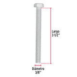 Bolsa con 30 Tornillos 3/8' X 3-1/2' Tipo Máquina, Fiero