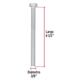 Bolsa con 15 Tornillos 3/8' X 4-1/2' Tipo Máquina, Fiero
