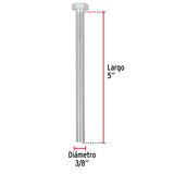 Bolsa con 15 Tornillos 3/8' X 5' Tipo Máquina, Fiero