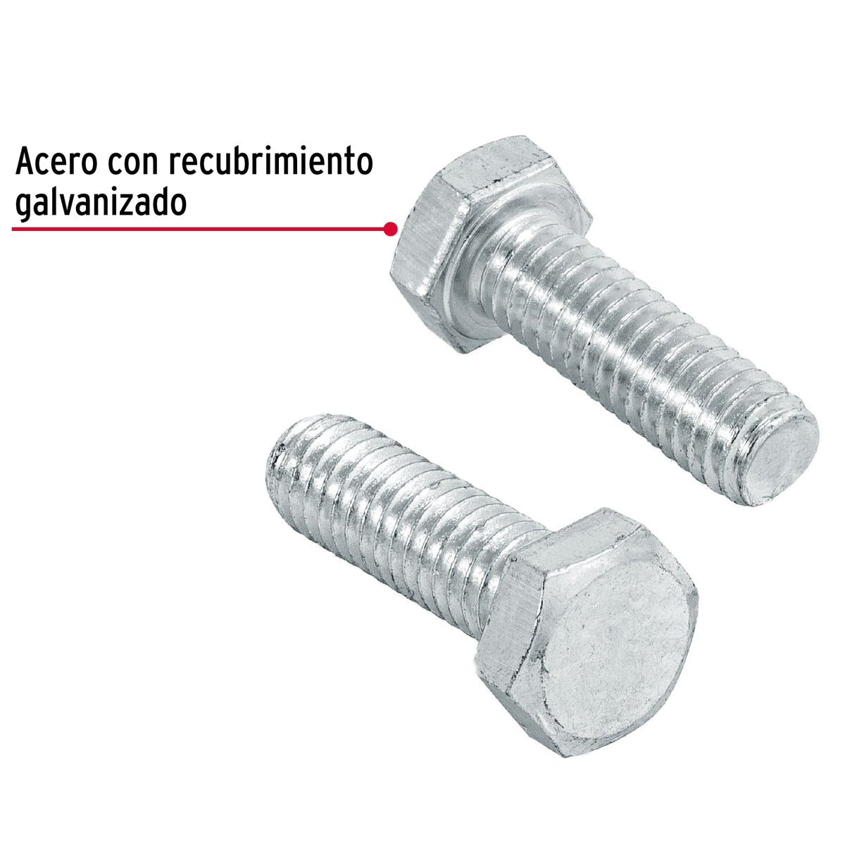 Bolsa con 60 Tornillos 5/16' X 1' Tipo Máquina, Fiero
