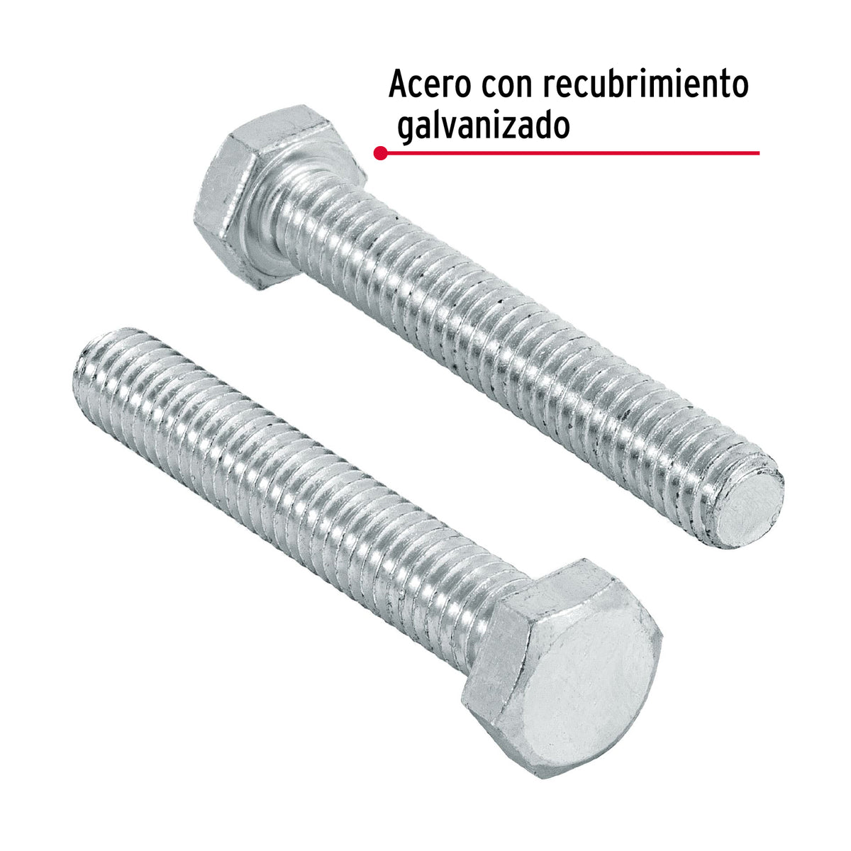 Bolsa con 80 Tornillos 5/16' X 2' Tipo Máquina, Fiero