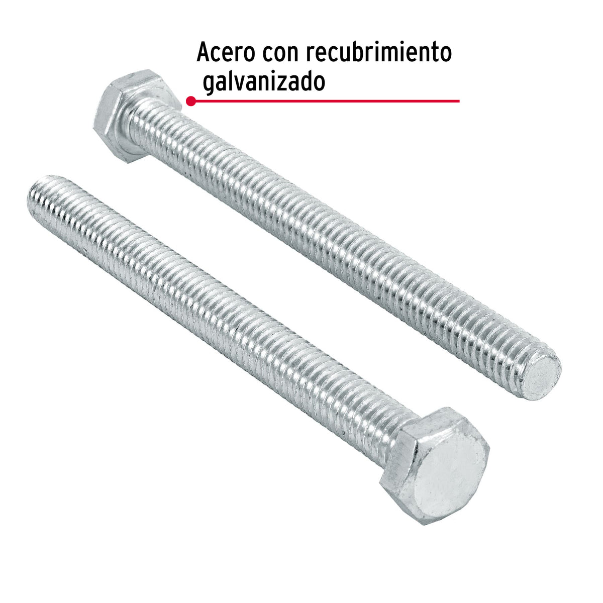 Bolsa con 50 Tornillos 5/16' X 3-1/2' Tipo Máquina, Fiero