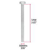 Bolsa con 50 Tornillos 5/16' X 3-1/2' Tipo Máquina, Fiero