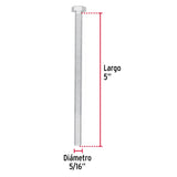 Bolsa con 30 Tornillos 5/16' X 5' Tipo Máquina, Fiero