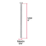 Bolsa con 30 Tornillos 5/16' X 6' Tipo Máquina, Fiero