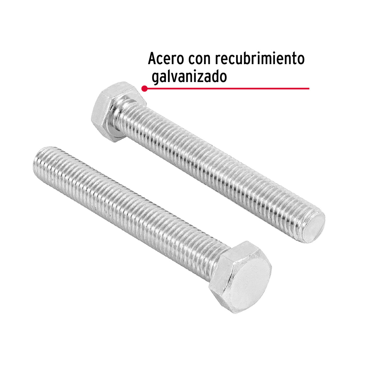 Bolsa con 6 Tornillos 5/8' X 4-1/2' Tipo Máquina, Fiero