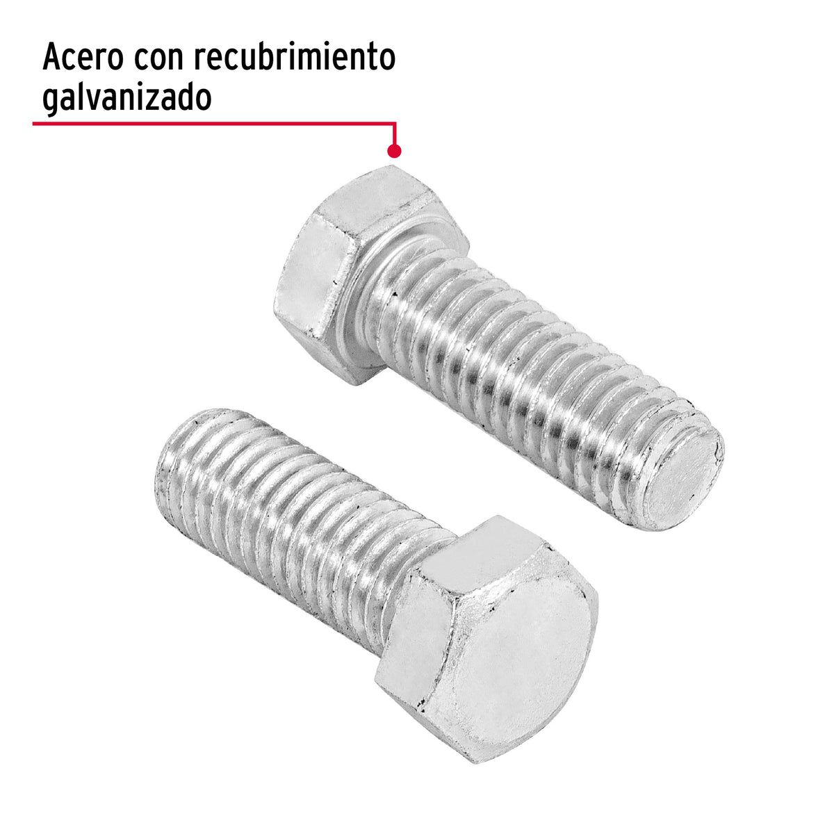 Bolsa con 50 Tornillos 7/16' X 1-1/4' Tipo Máquina, Fiero