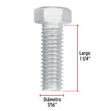 Bolsa con 50 Tornillos 7/16' X 1-1/4' Tipo Máquina, Fiero