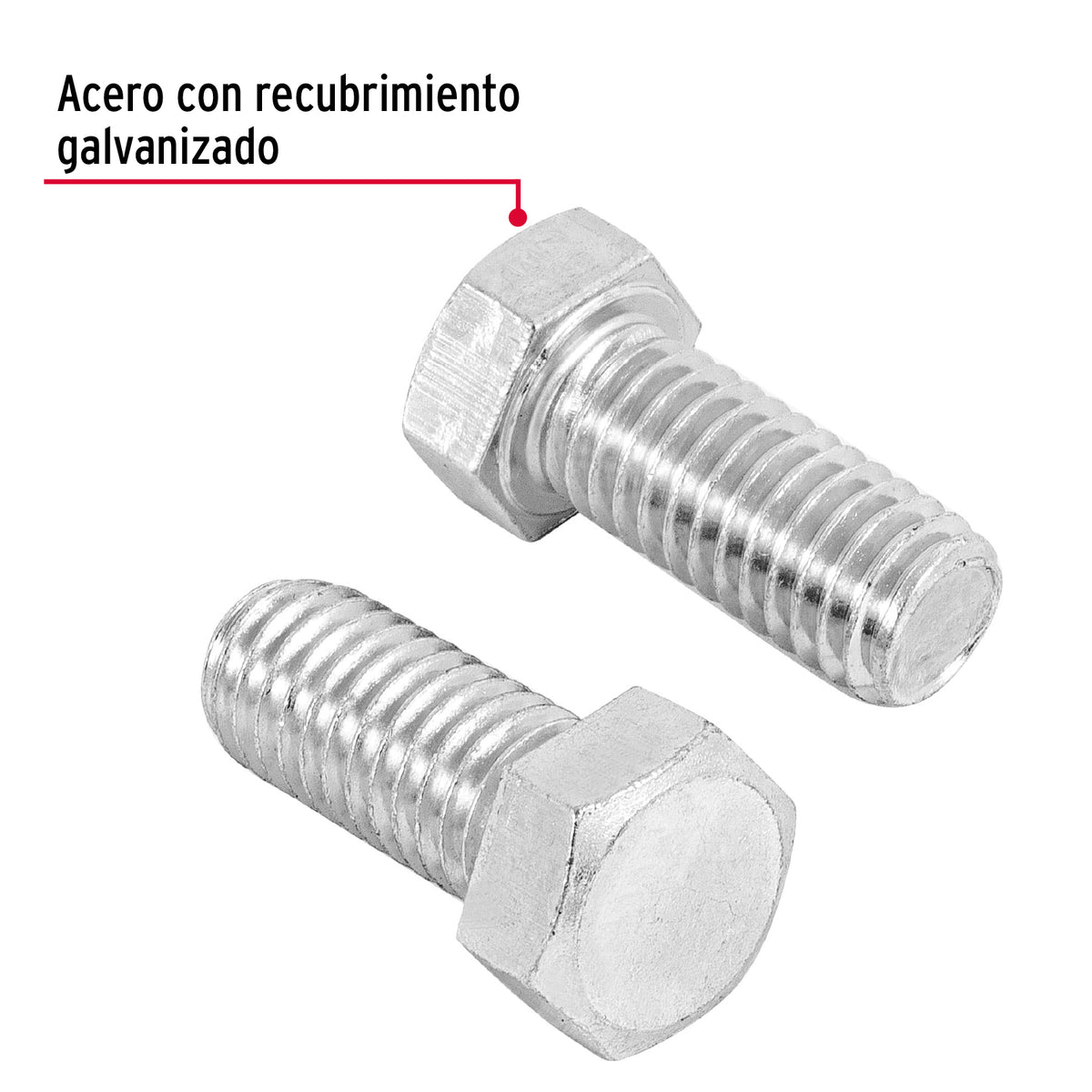 Bolsa con 60 Tornillos 7/16' X 1' Tipo Máquina, Fiero