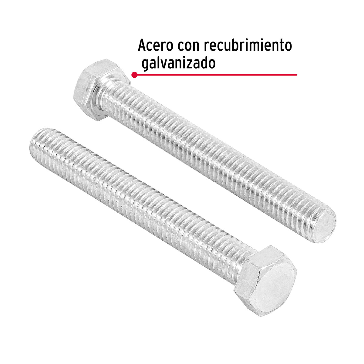 Bolsa con 30 Tornillos 7/16' X 2-1/2' Tipo Máquina, Fiero