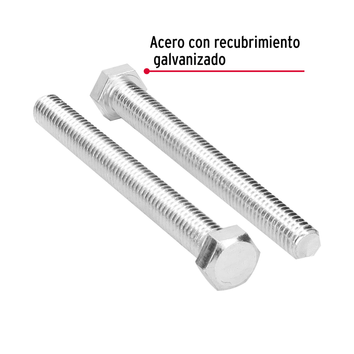 Bolsa con 20 Tornillos 7/16' X 4' Tipo Máquina, Fiero