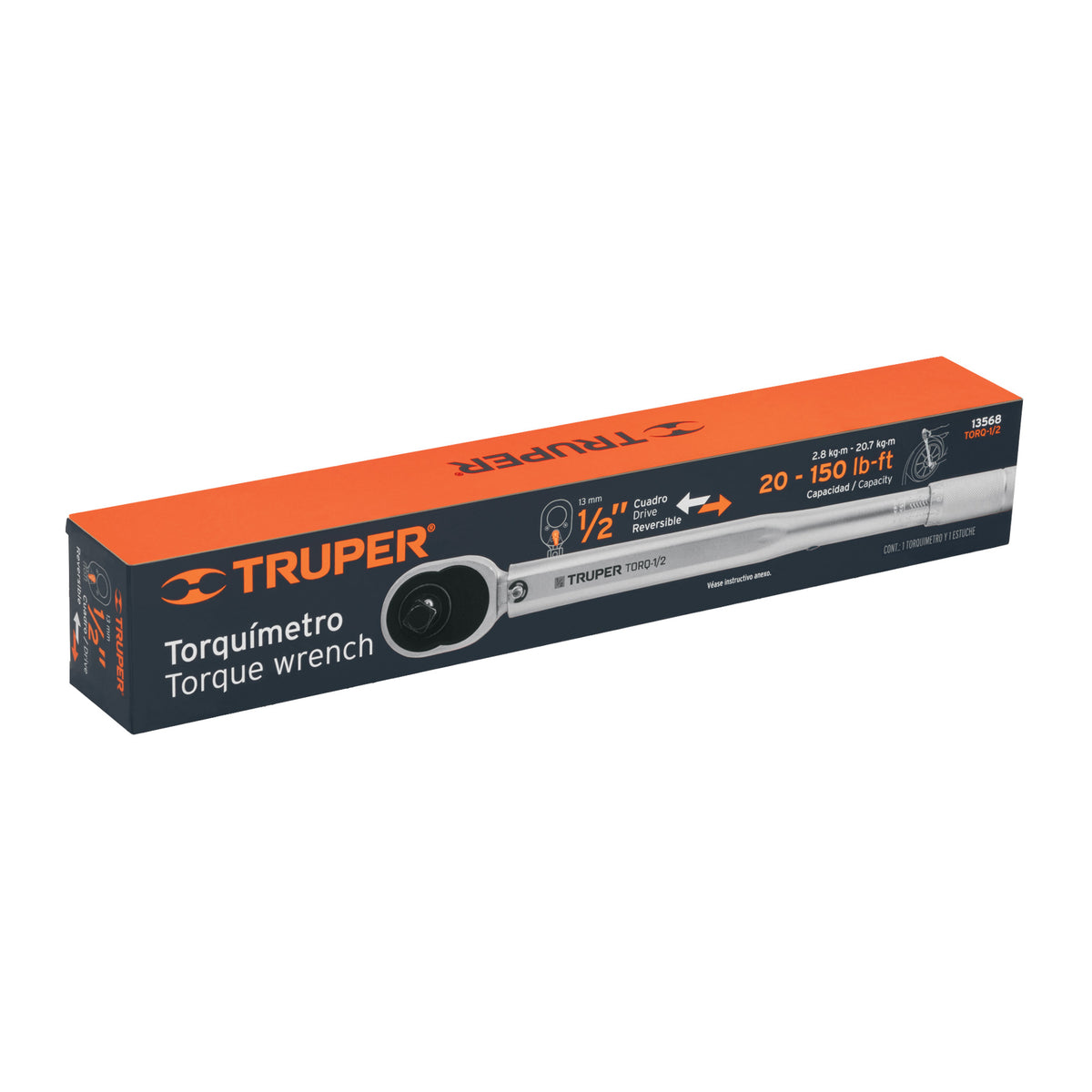 Torquímetro de Trueno, Dos Lecturas, Cuadro 1/2', Truper