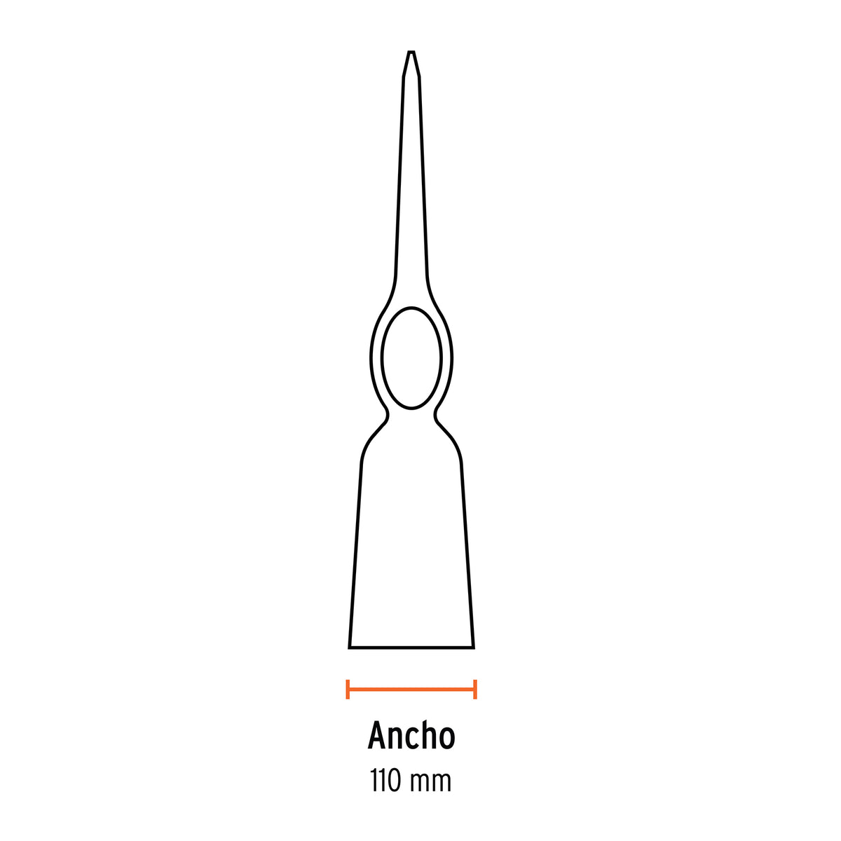 Talacho-pico 5 lb, sin Mango, Truper
