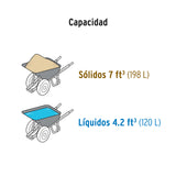 Carretilla 7FT3 Expert Plástica, 2 Llantas, Bastidor Metálico