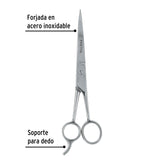 Tijera 7-1/2' Estilista, con Gancho, Acero Inoxidable, Pretul