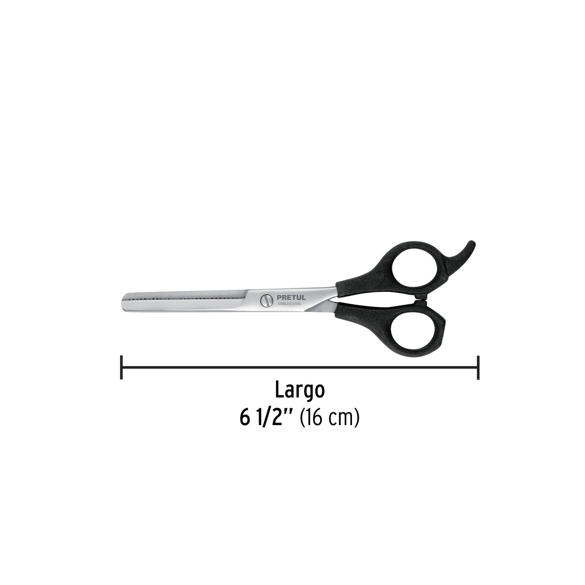 Tijera 6-1/2' Estilista, Degrafilado, Acero Inoxidable, Pretul