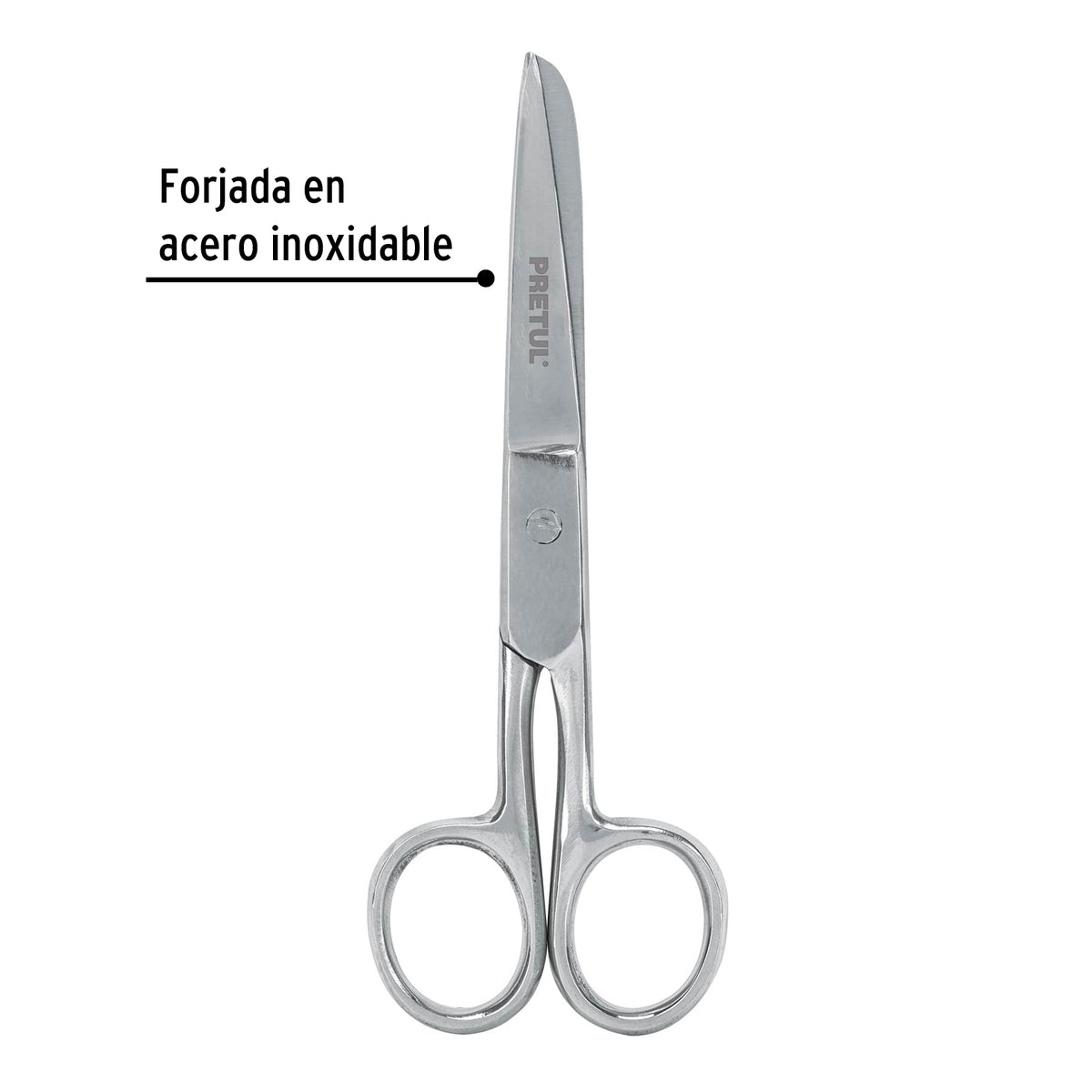 Tijera 5' para Costura, de Acero Inoxidable, Pretul