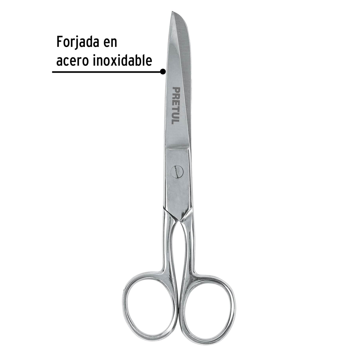 Tijera 6' para Costura, de Acero Inoxidable, Pretul