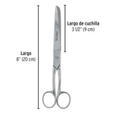 Tijera 8' para Costura, de Acero Inoxidable, Pretul