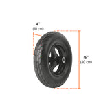 Carretilla C/Plástica 8 FT3 Doble Llanta Neumática B/Madera